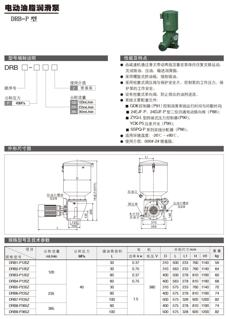 電動(dòng)油脂潤滑泵DRB-P型參數.jpg